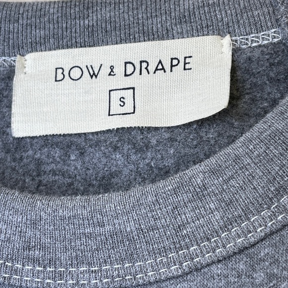 Bow & Drape “Say You'll Be Wine” Sequin Spellout Embellished Crewneck Sweatshirt - Picture 10 of 16